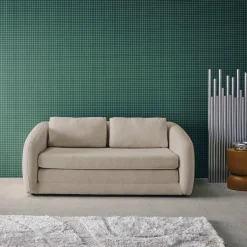 Schlafsofa 2 Plätze Chenille-Stoff