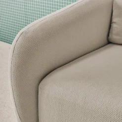 Schlafsofa 2 Plätze Chenille-Stoff