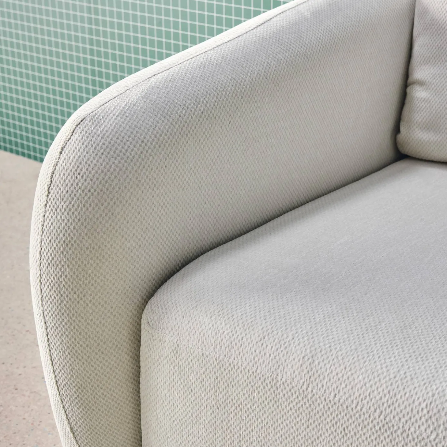 Schlafsofa 2 Plätze Chenille-Stoff
