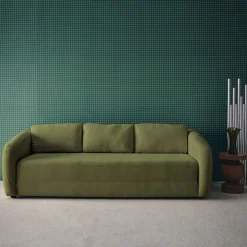 Schlafsofa 3 Plätze Chenille-Stoff