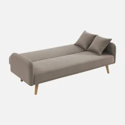 Schlafsofa 2-3 Sitzer, Stoffbezug, Füße aus Hevea-Holz