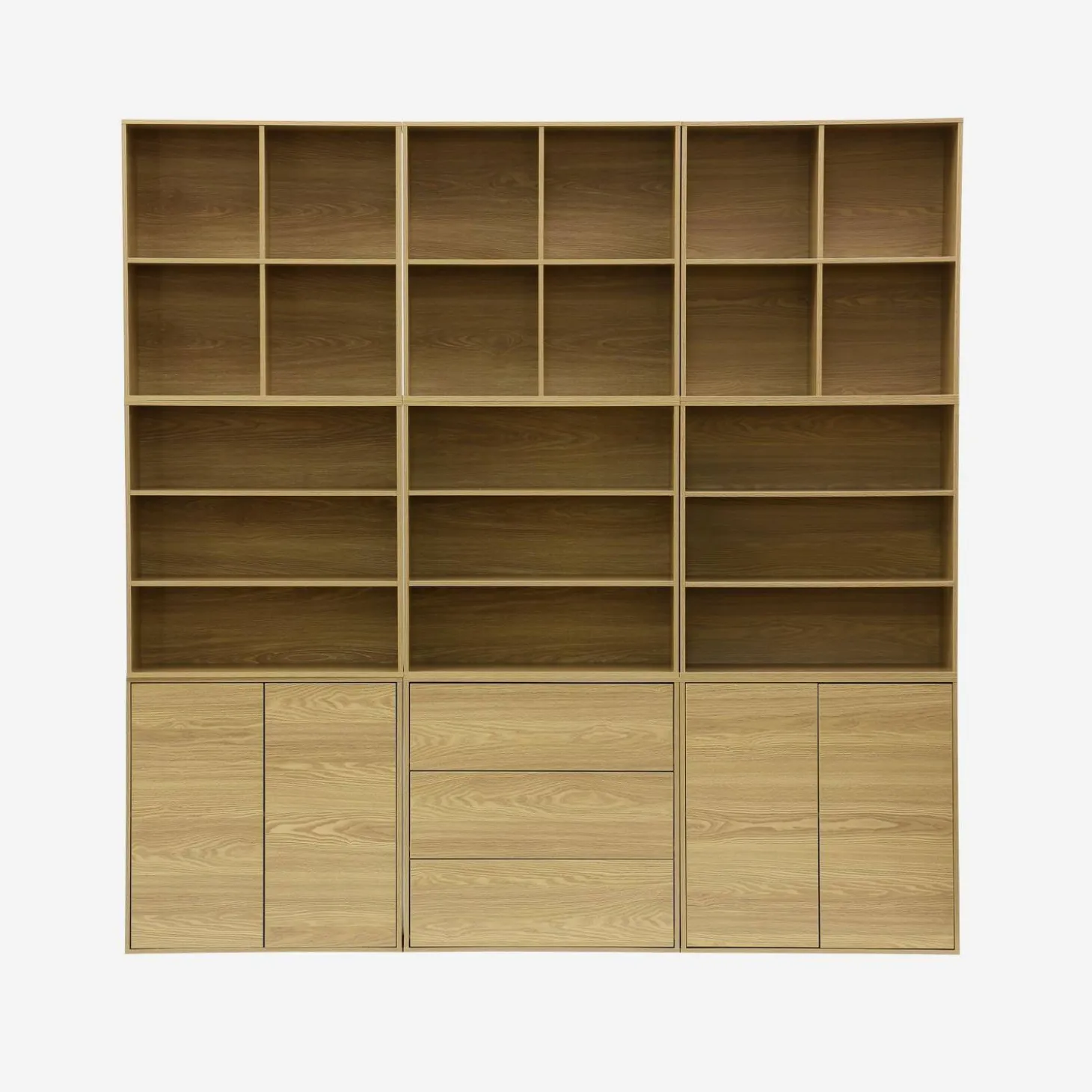 Schrank Aufbewahrungsmodul Holzdekor 2 Türen 70cm