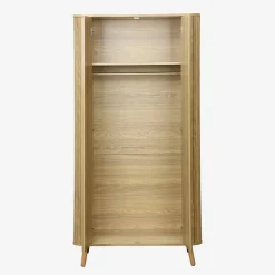 Schrank Holzlook mit Regal und Kleiderstange