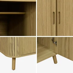 Schrank Holzlook mit Regal und Kleiderstange
