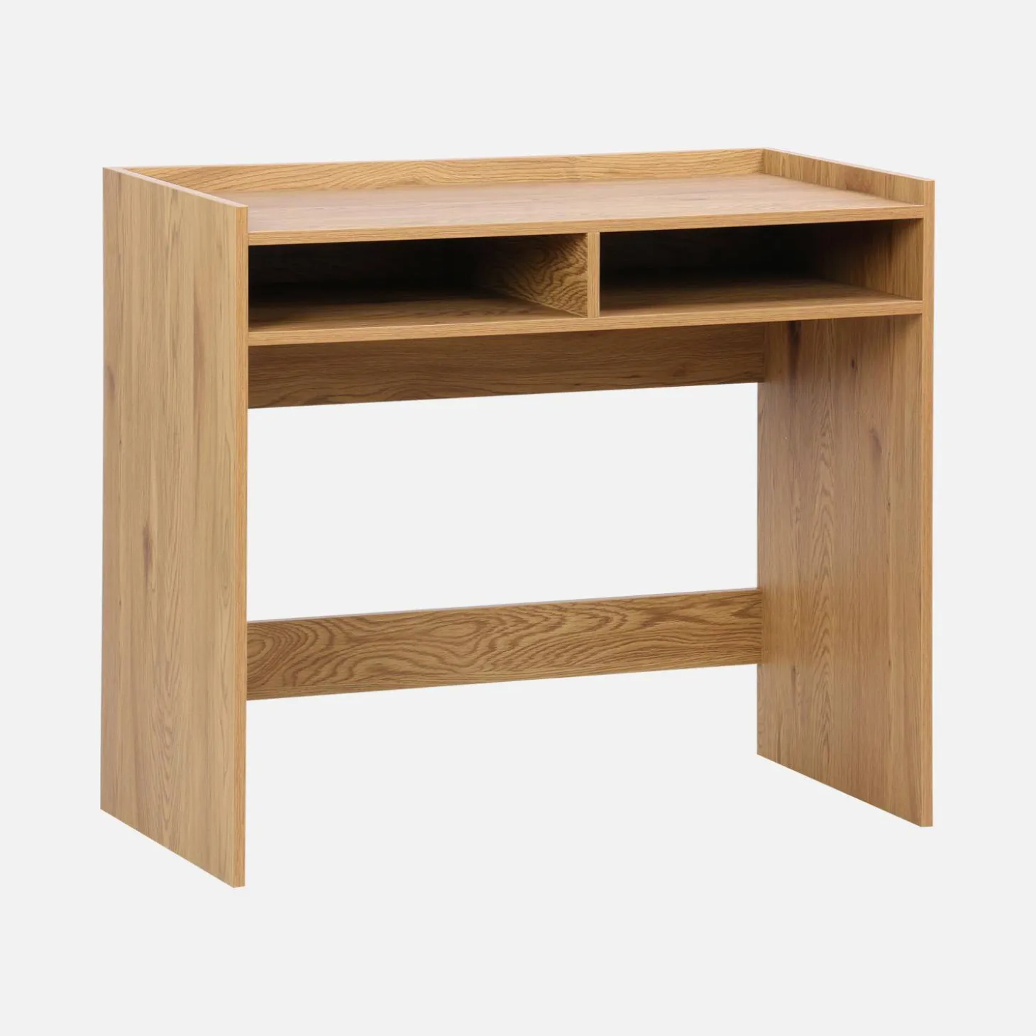 Schreibtisch Holzdekor mit 2 Ablagen