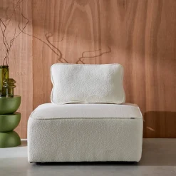 Sessel Einsitzer für modulares Bouclé-Sofa