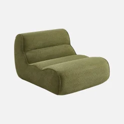 Sessel mit Chenille-Bezug 1-Sitzer