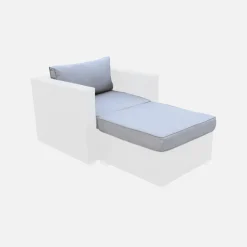 Set Kissenbezüge in für das Set Sessel + Fußhocker