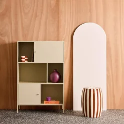 Sideboard, industrielles Aufbewahrungsmöbel aus Stahl mit 6 Stauräumen
