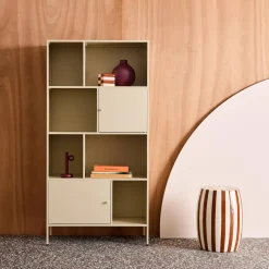Sideboard, industrielles Aufbewahrungsmöbel aus Stahl mit 8 Stauräumen