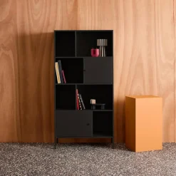 Sideboard, industrielles Aufbewahrungsmöbel aus Stahl mit 8 Stauräumen