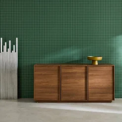 Sideboard mit Holzlook 3 Türen 160 cm