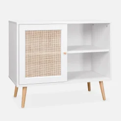 Sideboard mit Rattangeflecht 80 x 39 x 65,8 cm