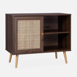 Sideboard mit Rattangeflecht 80 x 39 x 65,8 cm