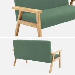 2-Sitzer Bank für Kinder Cord und Hevea-Holz
