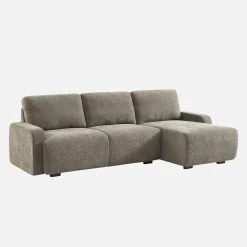 3-Sitzer Ecksofa Recamiere rechts mit Stoffbezug