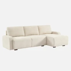 3-Sitzer Ecksofa Recamiere rechts mit Stoffbezug