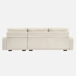 3-Sitzer Ecksofa Recamiere rechts mit Stoffbezug