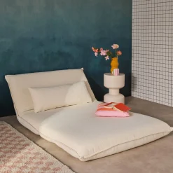 2-Sitzer Schlafsofa mit Bezug aus strukturiertem Bouclé