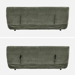 3-Sitzer Schlafsofa mit Chenille-Bezug