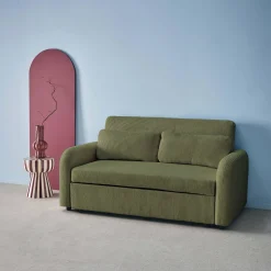 2-Sitzer Schlafsofa mit Cordbezug
