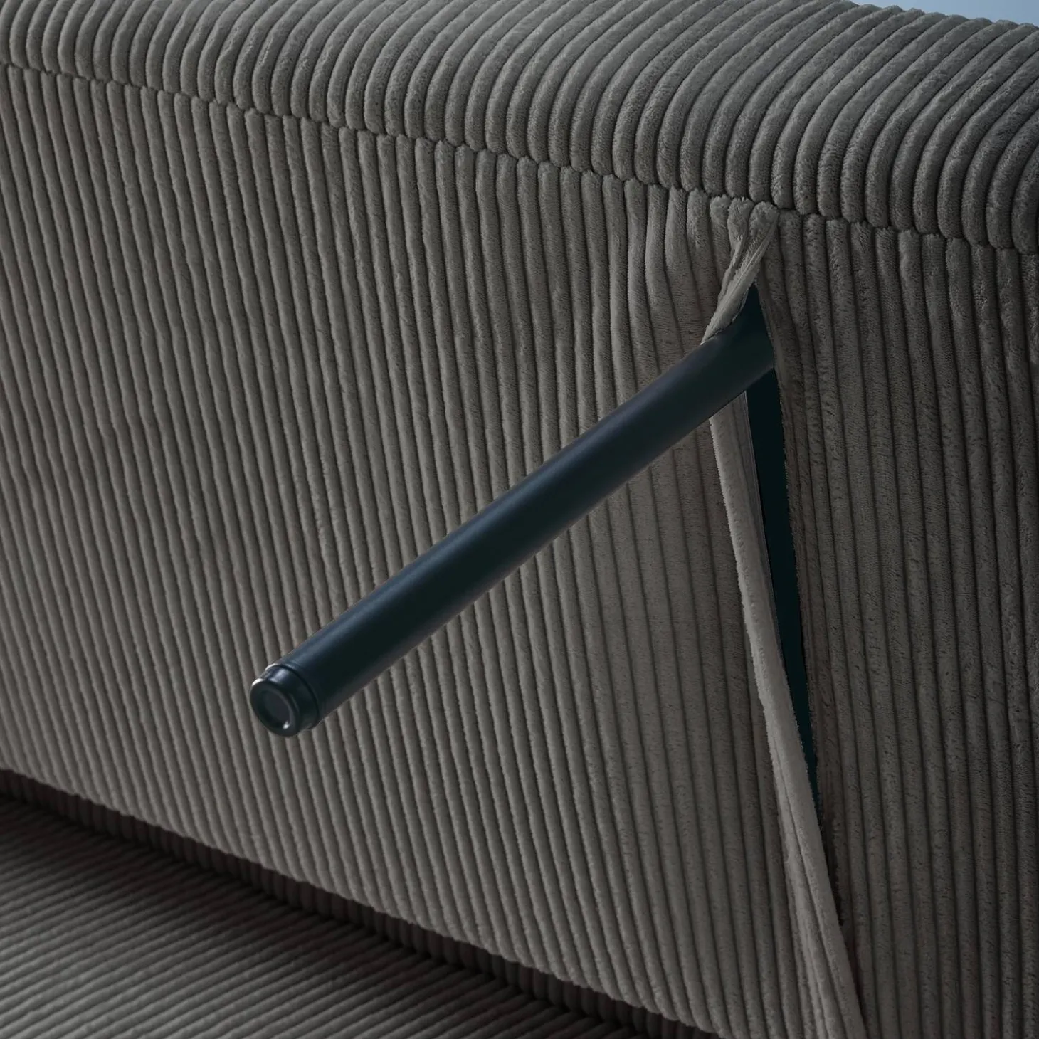 2-Sitzer Schlafsofa mit Cordbezug