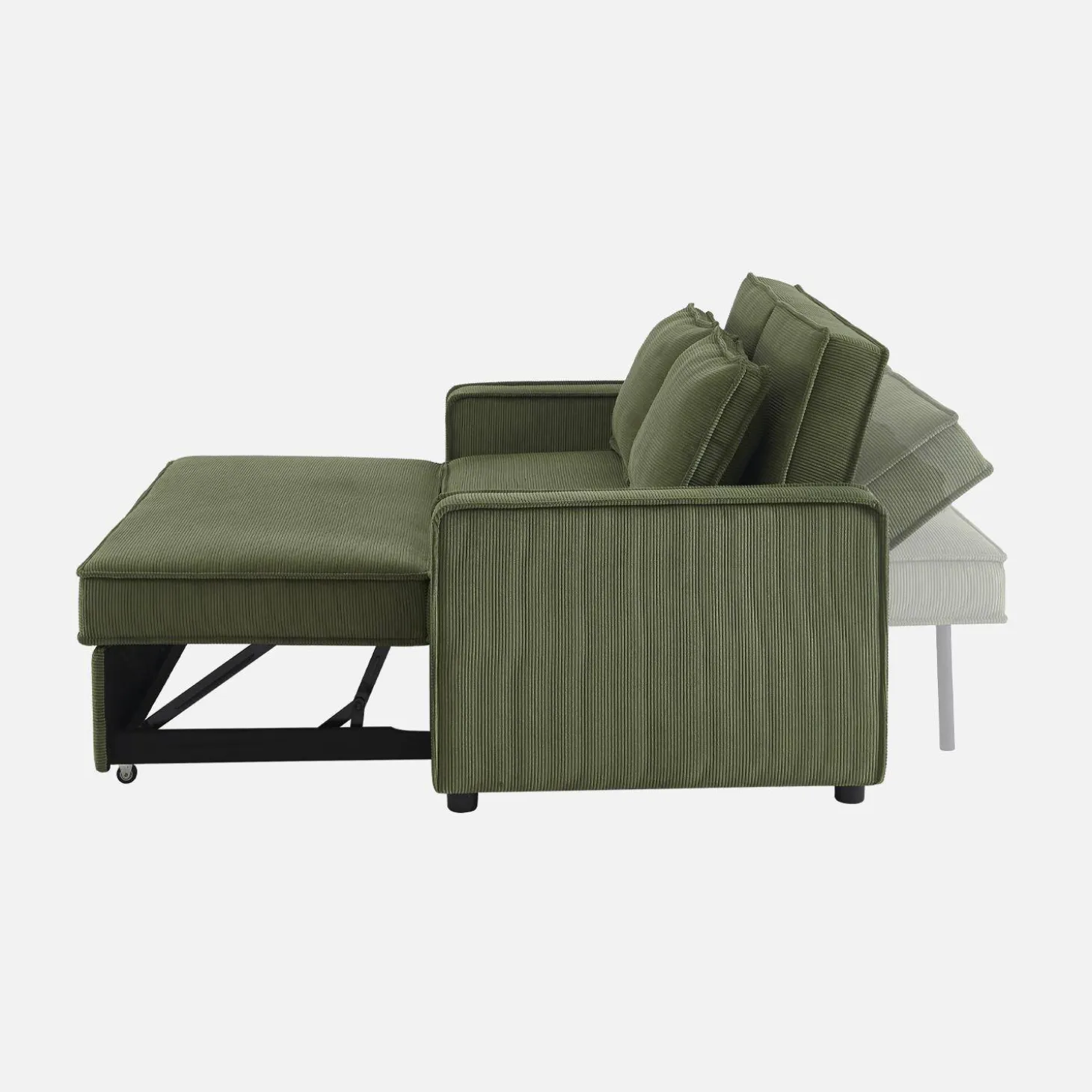 2-Sitzer Schlafsofa mit Cordbezug B 172,5 x T 91,5 x H 88,5cm