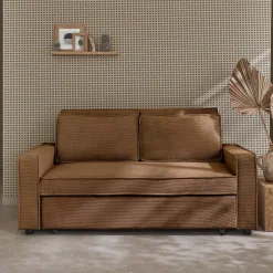 2-Sitzer Schlafsofa mit Cordbezug B 172,5 x T 91,5 x H 88,5cm