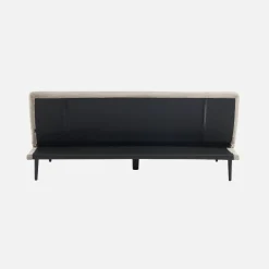 3-Sitzer Schlafsofa mit Cordbezug und Metallbeinen