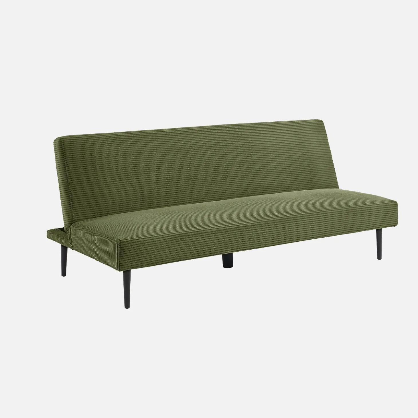 3-Sitzer Schlafsofa mit Cordbezug und Metallbeinen