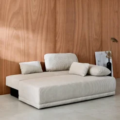 3-Sitzer Schlafsofa mit Cordbezug und Stauraum