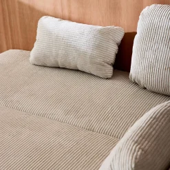 3-Sitzer Schlafsofa mit Cordbezug und Stauraum