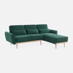 3-Sitzer Schlafsofa mit Recamiere