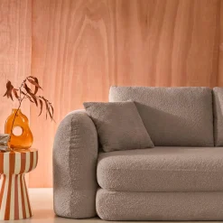 3-Sitzer-Schlafsofa mit strukturiertem Bouclé-Bezug