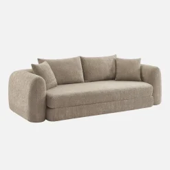 3-Sitzer-Schlafsofa mit strukturiertem Bouclé-Bezug
