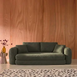 3-Sitzer-Schlafsofa mit strukturiertem Bouclé-Bezug