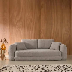 3-Sitzer-Schlafsofa mit strukturiertem Bouclé-Bezug