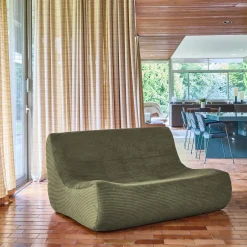 2-Sitzer Sessel mit Cordbezug