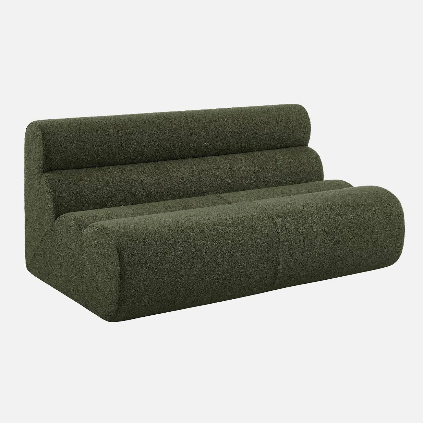 2-Sitzer Sessel mit strukturiertem Bouclé-Bezug