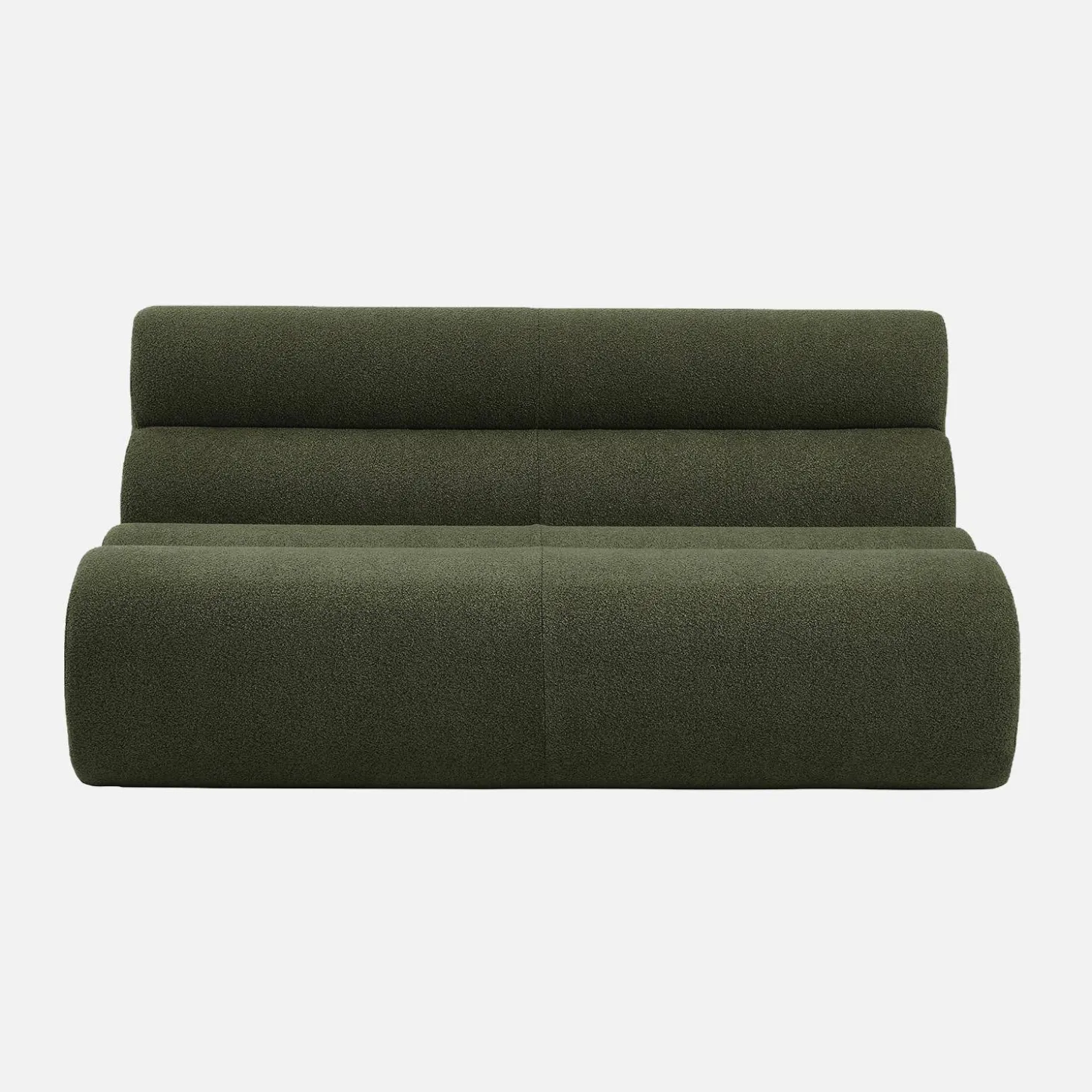 2-Sitzer Sessel mit strukturiertem Bouclé-Bezug