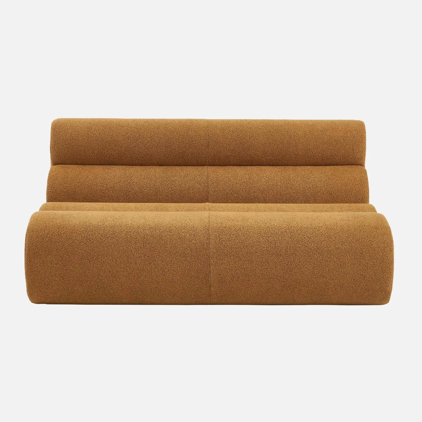 2-Sitzer Sessel mit strukturiertem Bouclé-Bezug