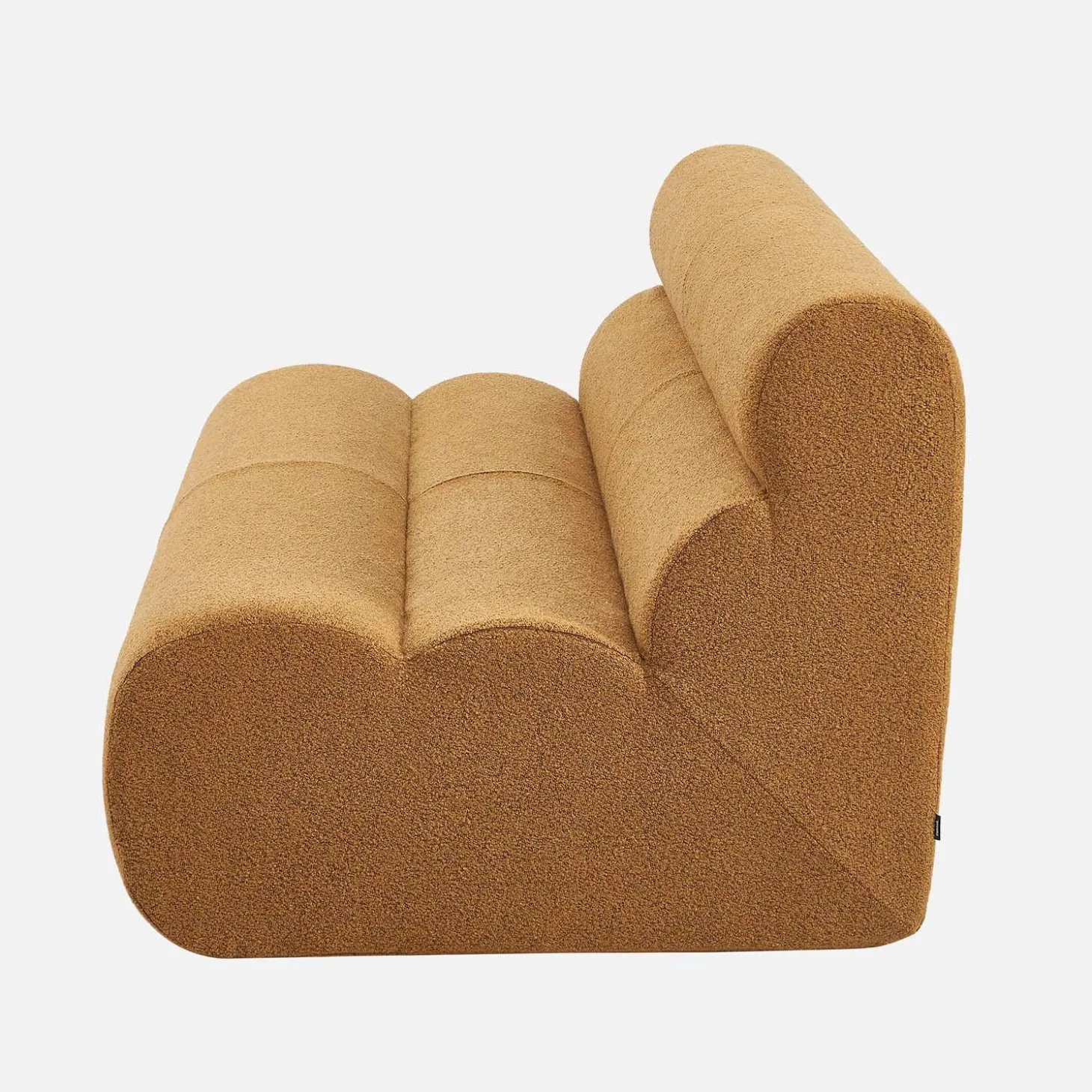 2-Sitzer Sessel mit strukturiertem Bouclé-Bezug
