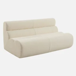 2-Sitzer Sessel mit strukturiertem Bouclé-Bezug