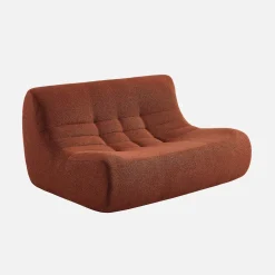 2-Sitzer Sessel mit strukturiertem Bouclé-Bezug