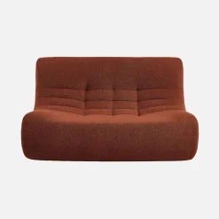 2-Sitzer Sessel mit strukturiertem Bouclé-Bezug