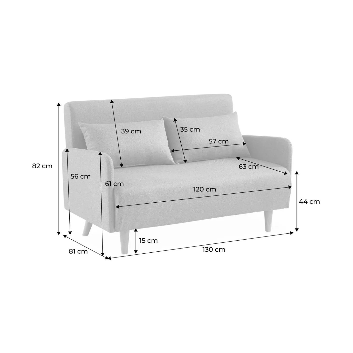 2-Sitzer Sofa