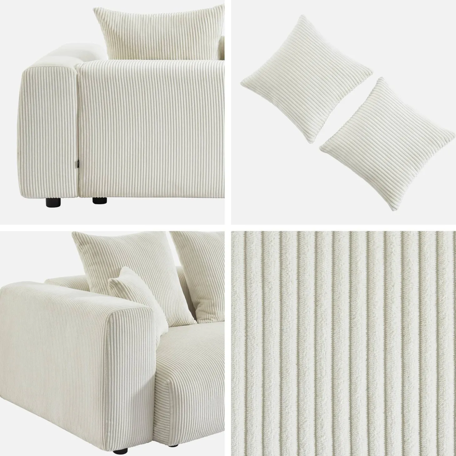 3-Sitzer-Sofa mit Breitcord-Bezug
