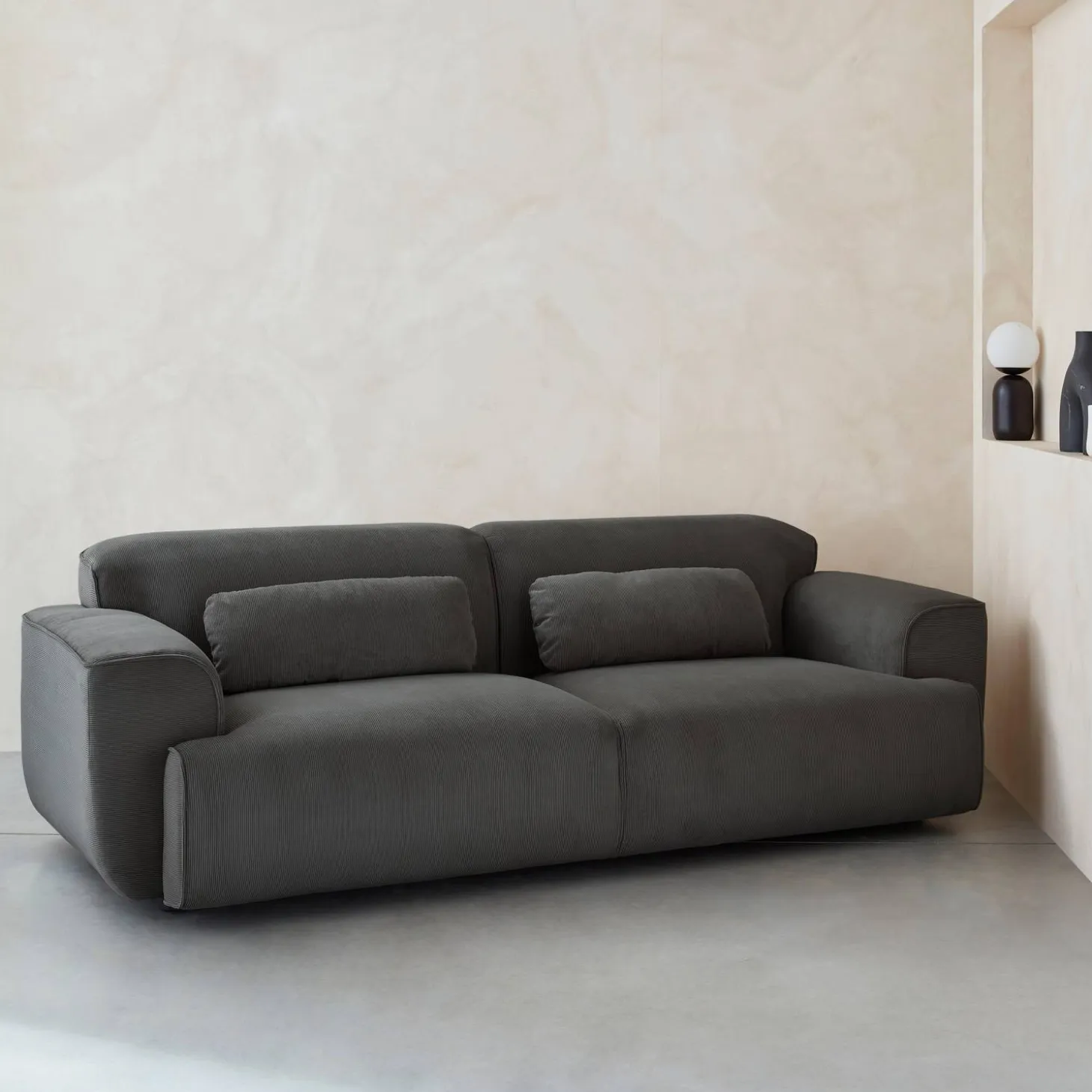 3-Sitzer-Sofa mit Cordbezug