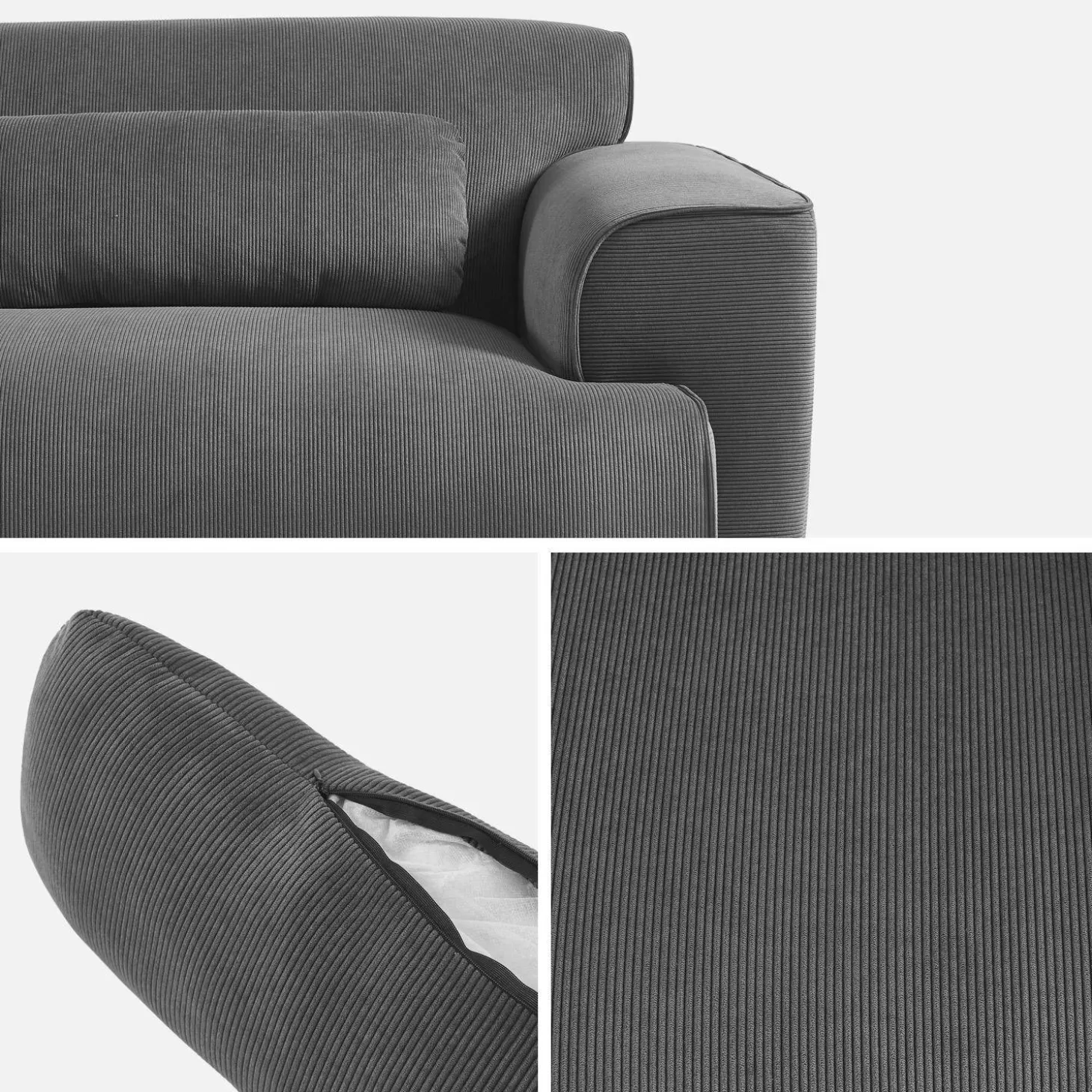 3-Sitzer-Sofa mit Cordbezug