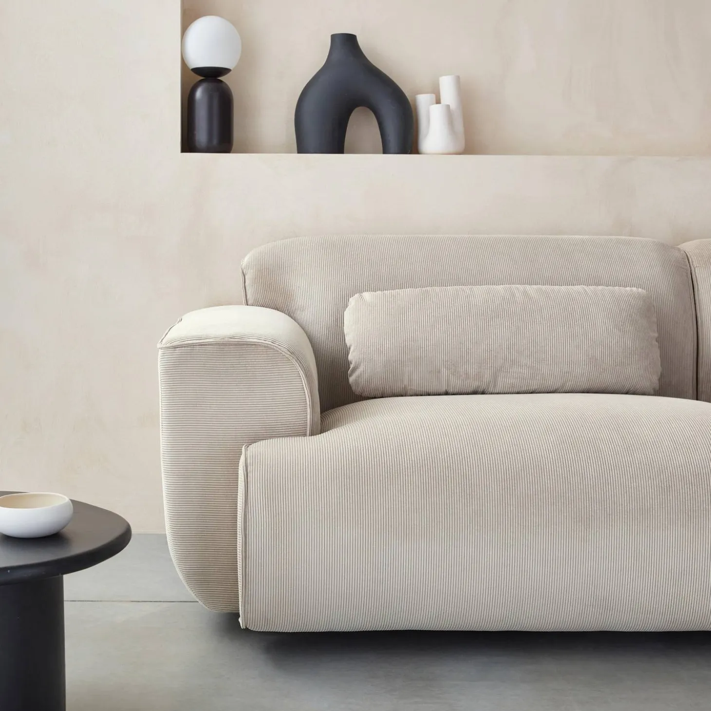 3-Sitzer-Sofa mit Cordbezug